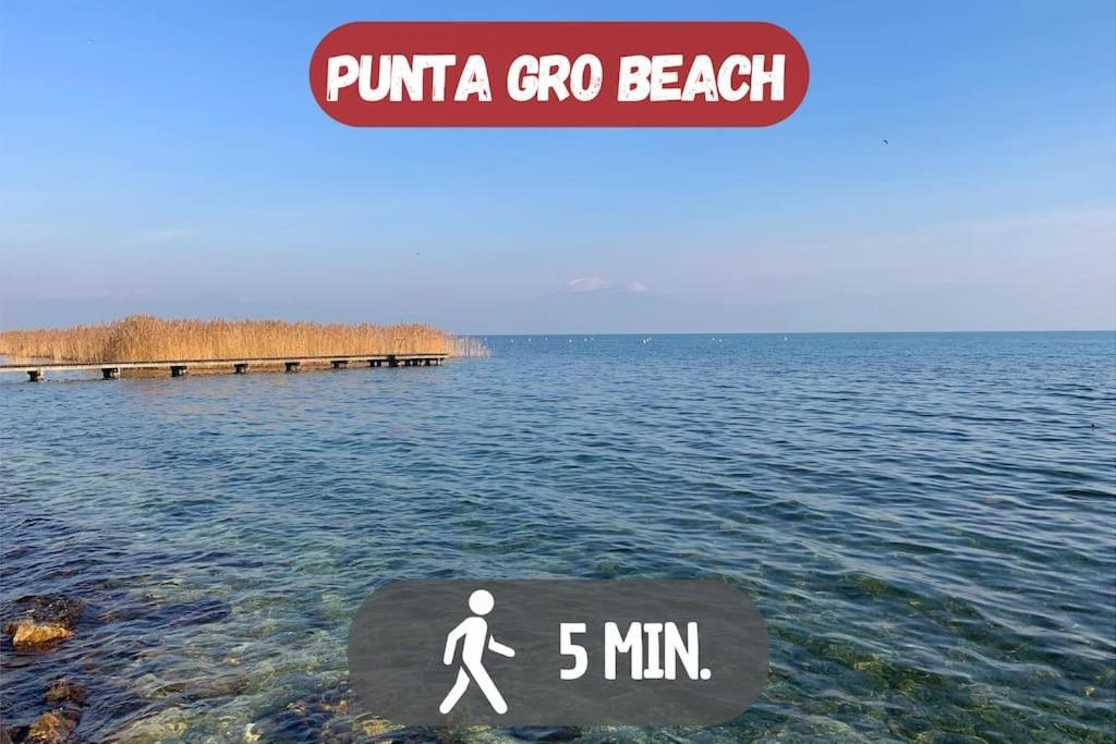 5' From Punta Gro Beach With Free Swimming Pool Sirmione Kültér fotó