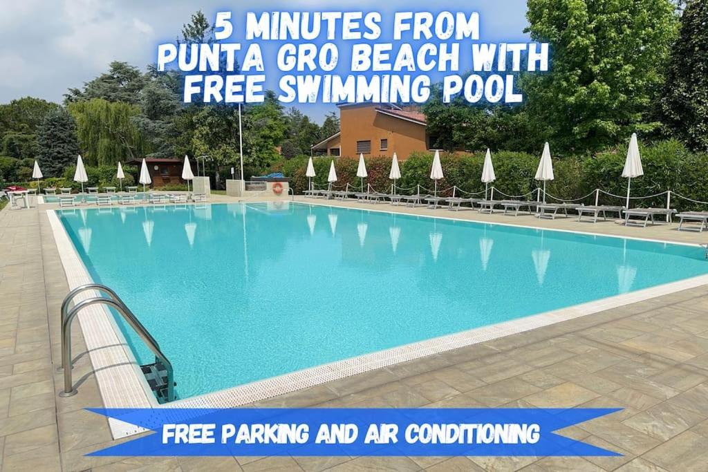 5' From Punta Gro Beach With Free Swimming Pool Sirmione Kültér fotó